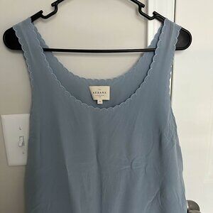 Sezane Lucie Tank Top in Light Blue